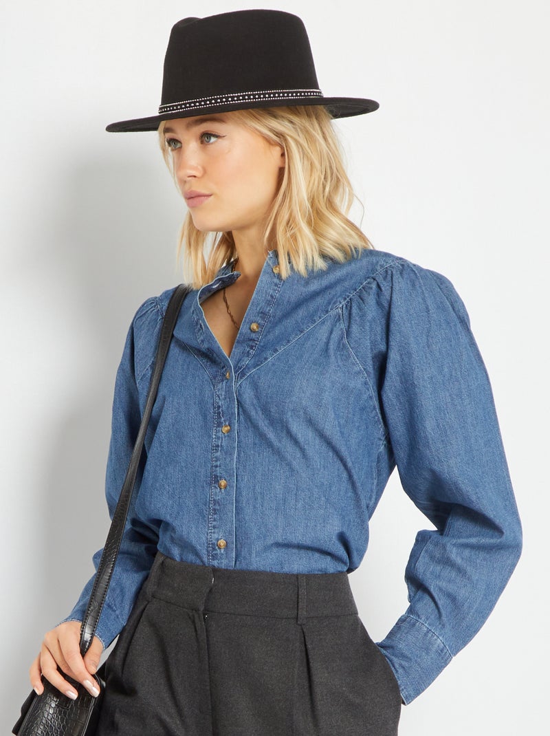 Camicia in jeans BLU - Kiabi