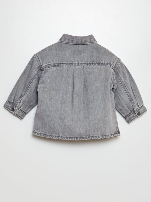 Camicia in jeans con ricamo coniglio - Kiabi