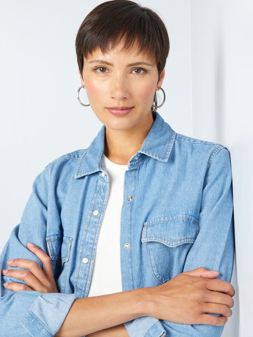 Camicia in jeans DOUBLE_STO - Kiabi