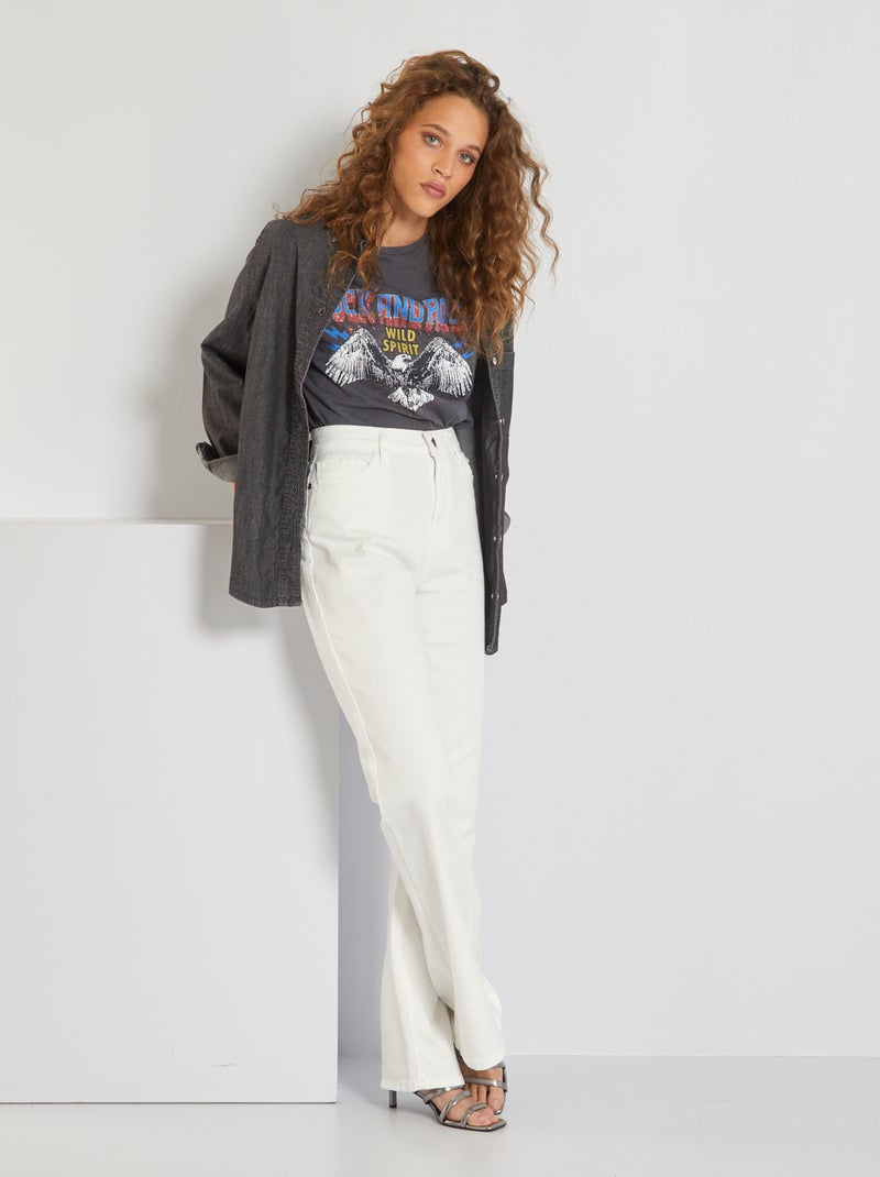 Camicia in jeans GRIGIO - Kiabi