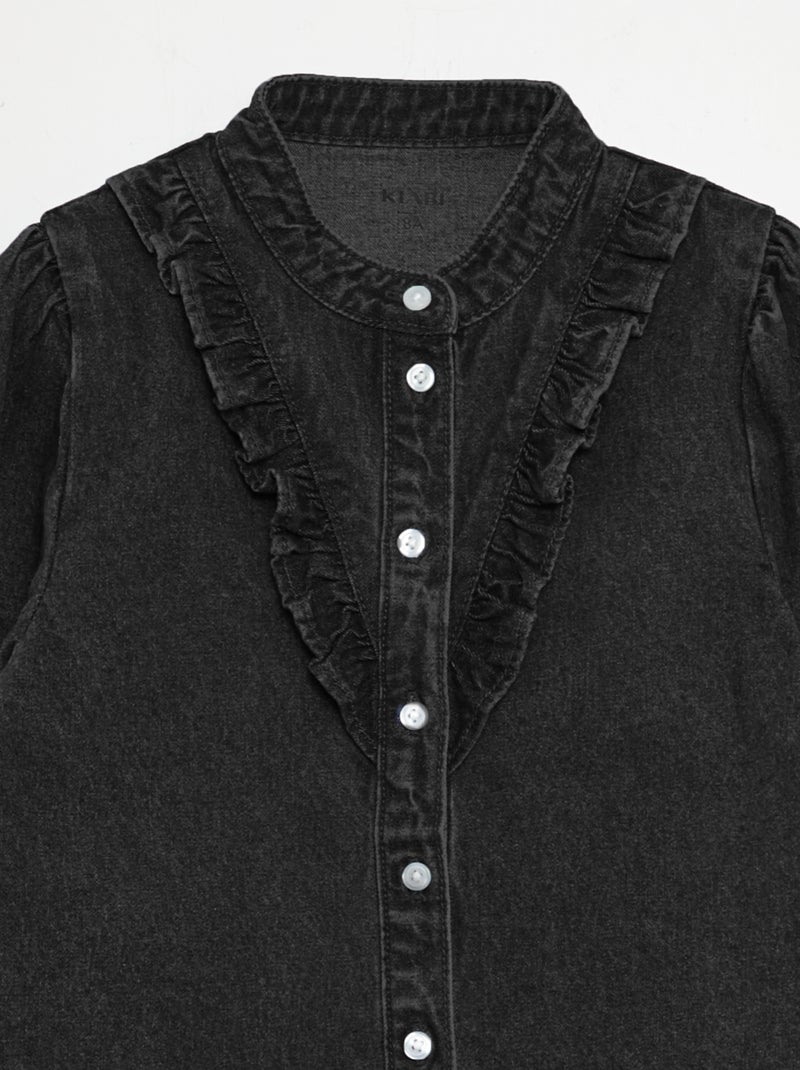 Camicia in jeans NERO - Kiabi