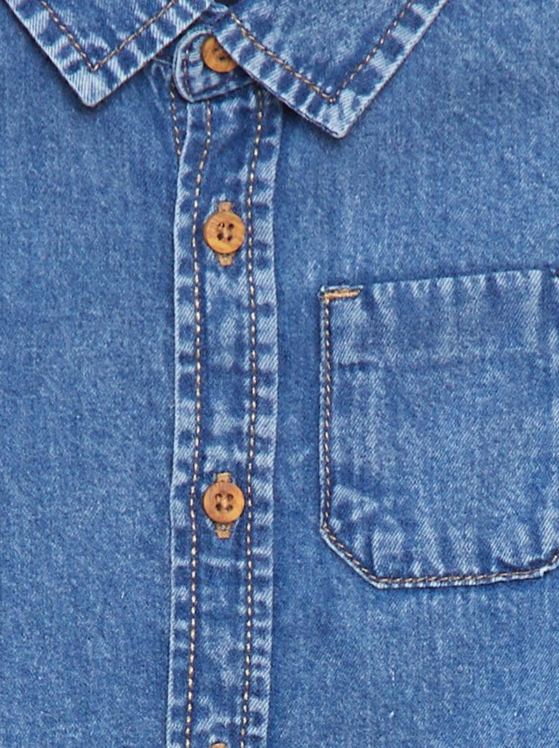 Camicia in jeans regular fit Blu - Kiabi