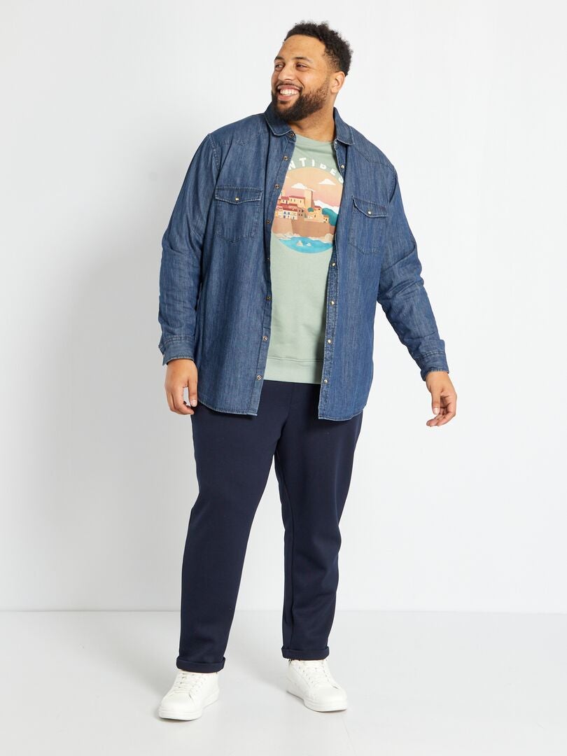 Camicia in jeans regular fit BLU - Kiabi