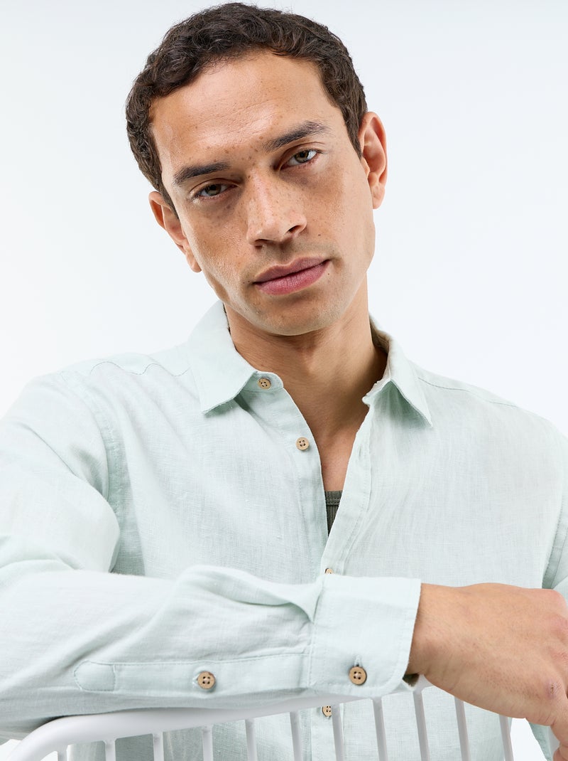 Camicia in lino Blu - Kiabi