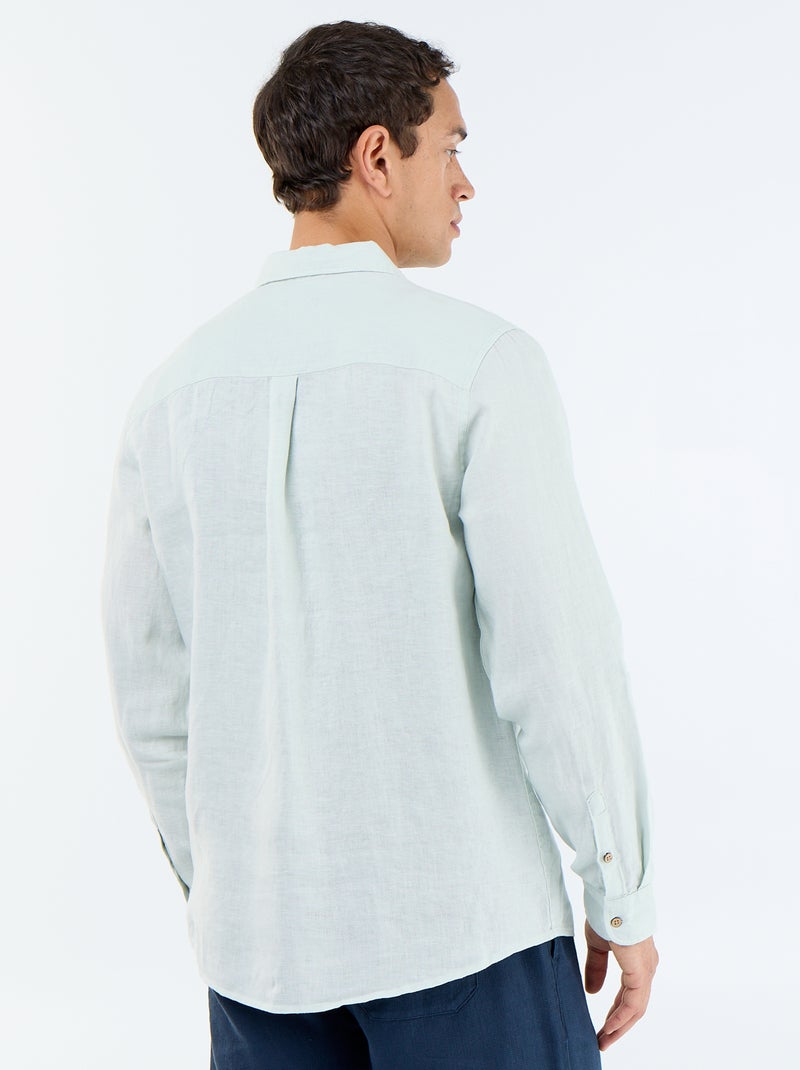 Camicia in lino Blu - Kiabi