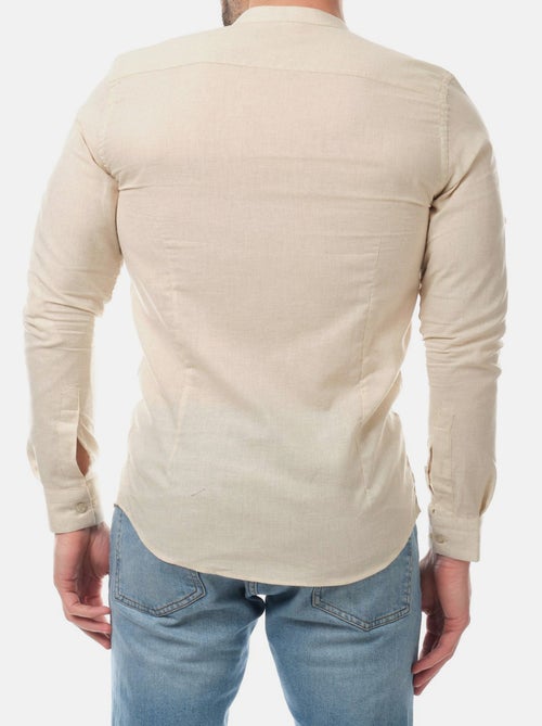 Camicia in lino con collo mao - Kiabi