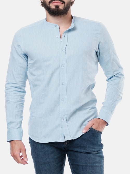Camicia in lino con collo mao - Kiabi