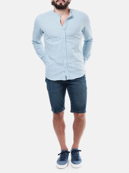 Camicia in lino con collo mao - Kiabi