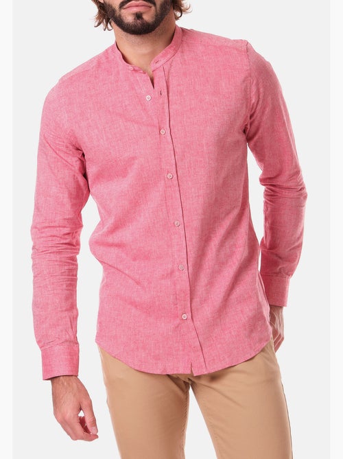 Camicia in lino con collo mao - Kiabi