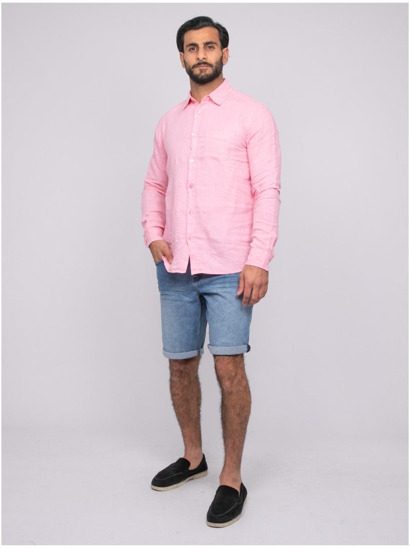 Camicia in lino DALAMO Rosa - Kiabi