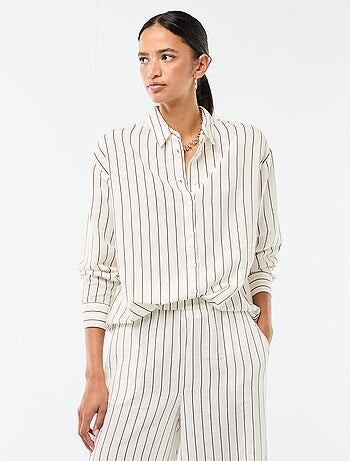 Camicia in misto lino