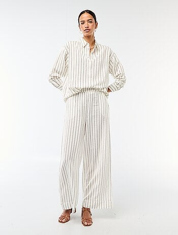 Camicia in misto lino