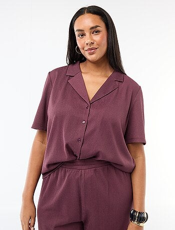 Camicia in maglia crêpe