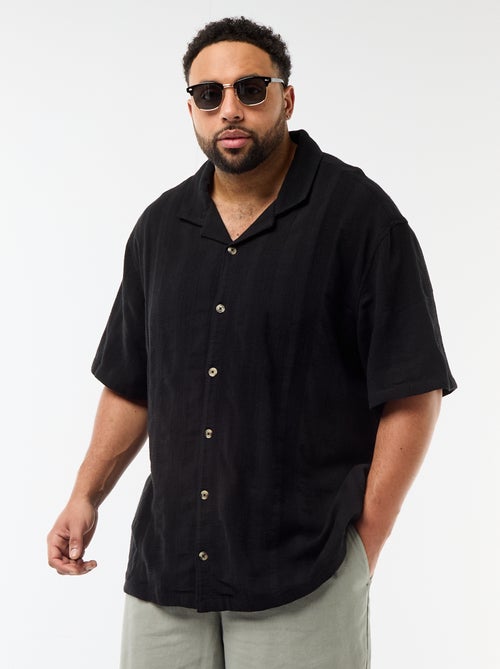 Camicia in maglia fantasia a maniche corte - Kiabi