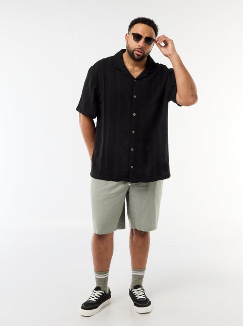 Camicia in maglia fantasia a maniche corte - Kiabi