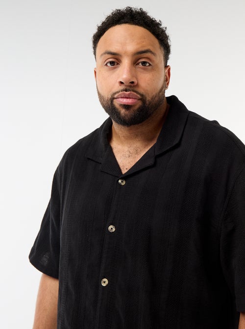 Camicia in maglia fantasia a maniche corte - Kiabi