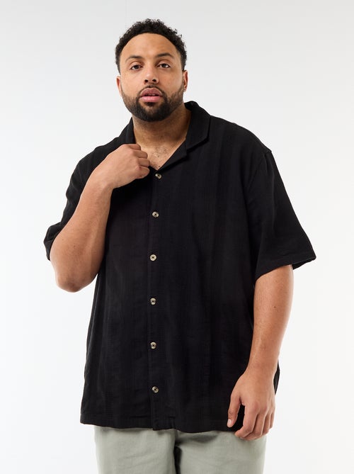 Camicia in maglia fantasia a maniche corte - Kiabi