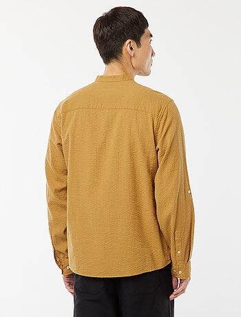 Camicia in maglia goffrata