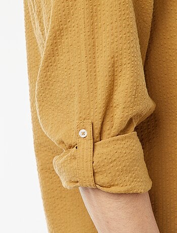 Camicia in maglia goffrata