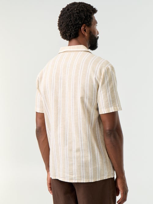 Camicia in misto lino a righe - Kiabi Camicia in misto lino a righe - Kiabi