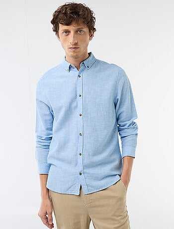 Camicia in misto lino