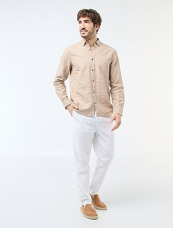 Camicia in misto lino