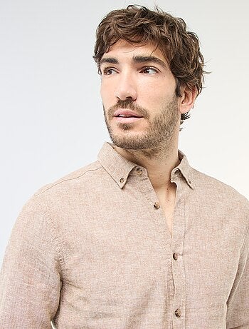 Camicia in misto lino