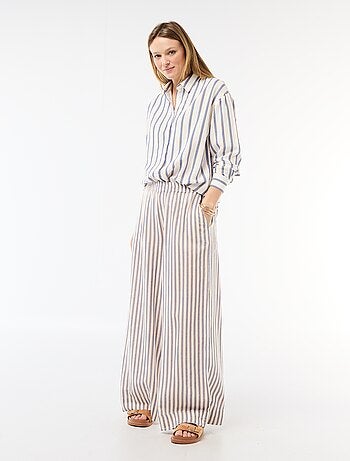 Camicia in misto lino