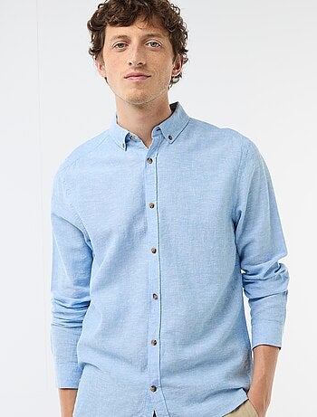 Camicia in misto lino