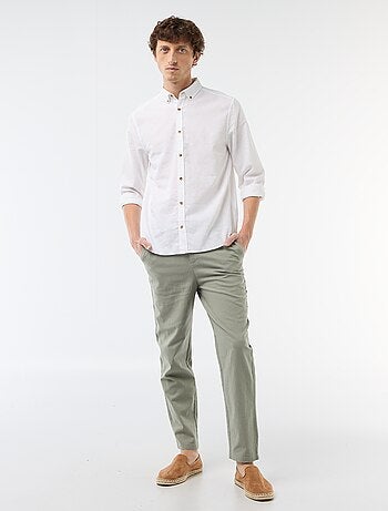 Camicia in misto lino