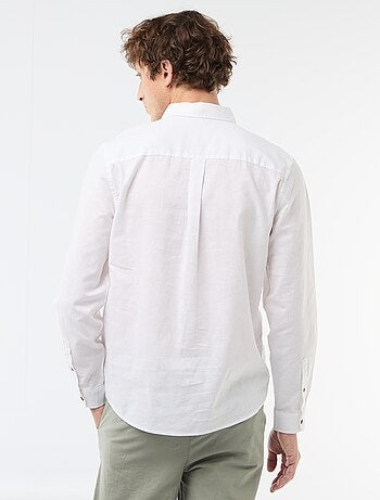 Camicia in misto lino