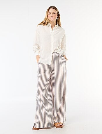 Camicia in lino misto