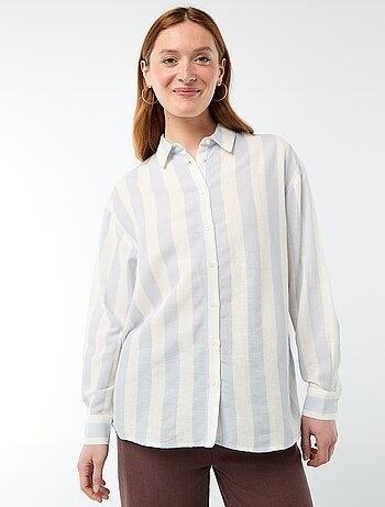 Camicia in misto lino