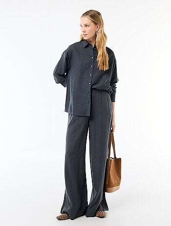 Camicia in misto lino