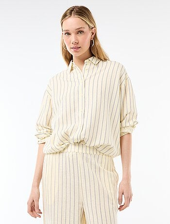 Camicia in misto lino