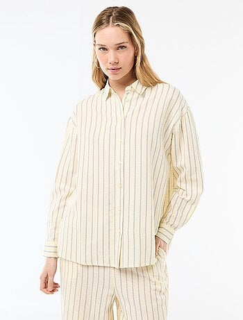 Camicia in misto lino