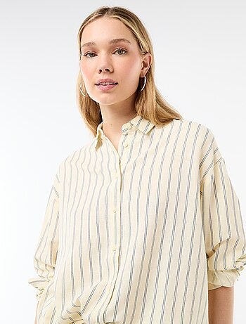 Camicia in misto lino