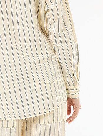 Camicia in misto lino