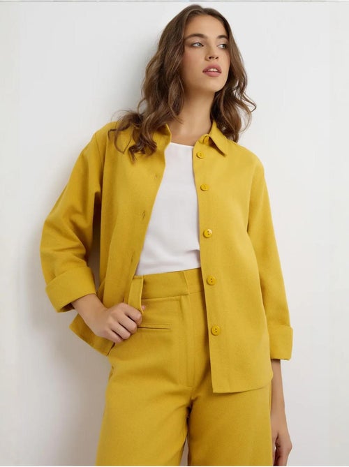 Camicia in misto lino hiccup - Kiabi Camicia in misto lino hiccup - Kiabi