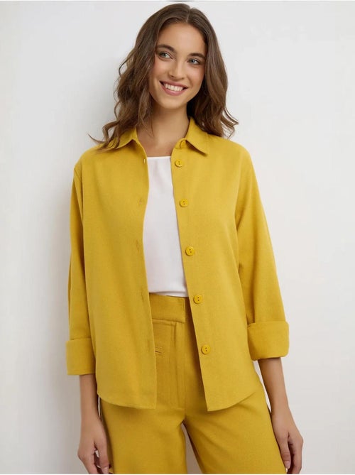 Camicia in misto lino hiccup - Kiabi Camicia in misto lino hiccup - Kiabi