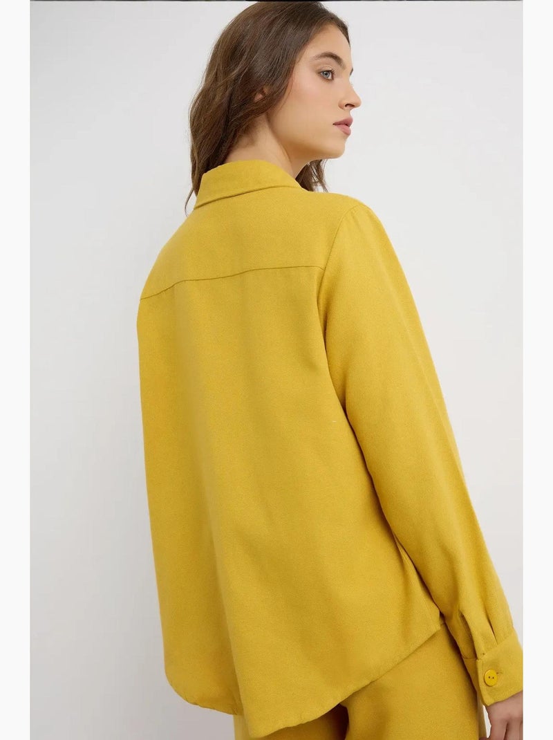 Camicia in misto lino hiccup Ambra - Kiabi