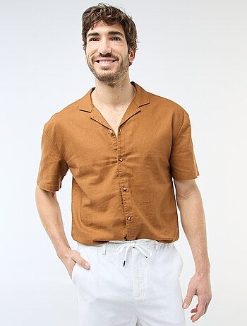 Camicia in misto lino