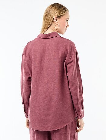 Camicia in misto lino