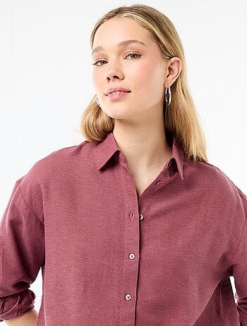 Camicia in misto lino