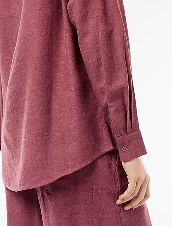 Camicia in misto lino