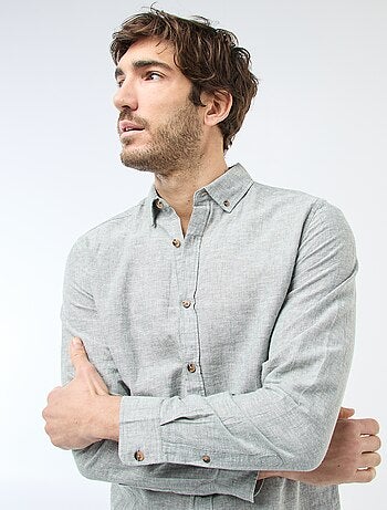 Camicia in misto lino