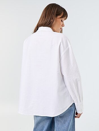 Camicia in oxford con colletto a camicia