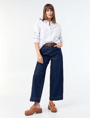Camicia in oxford con colletto a camicia