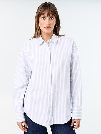 Camicia in oxford con colletto a camicia