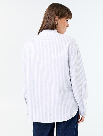 Camicia in oxford con colletto a camicia